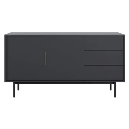 Komoda VIVALA 2D3S, černá