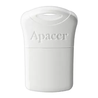 Apacer USB flash disk, USB 2.0, 64GB, AH116, bílý, AP64GAH116W-1, USB A, s krytkou, DOPRODEJ