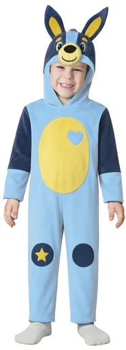 Guirca Dětský kostým s kapucí - Bluey Velikost - děti: S: 101-109 cm
