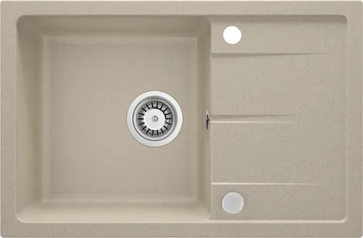DEANTE Leda sandy Granitový dřez s odkapávačem ZRD_7113