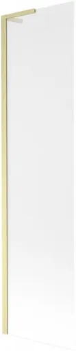 MEXEN/S Next L vanová zástěna FIX 70 x 150, vzor, zlato kartáčovaný 895-070-000-03-30-55