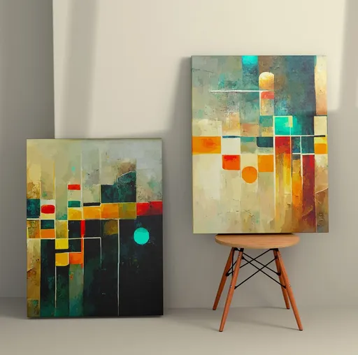 Dekorativní obraz na plátně (2 kusy) 2KNV4318 - 50 x 70