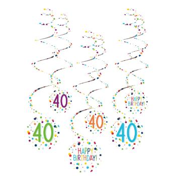 Amscan Dekorační viry - Happy Birthday Konfety 40