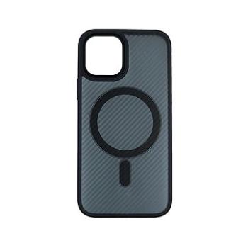 TopQ Kryt Magnetic Carbon iPhone 12 Pro pevný tmavý 87022 (87022)