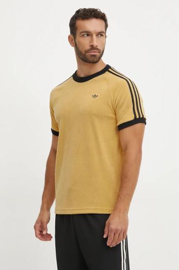 Tričko adidas Originals Cali Tee žlutá barva, s aplikací, JL9557