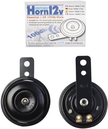 Autókürt OXFORD Autókürt 12 V, 100 dB, 70 mm átmérőjű, (fekete)