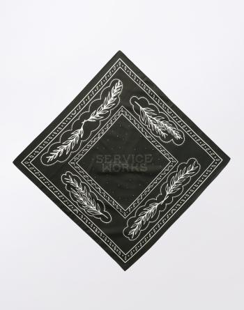 Service Works Olive Branch Bandanna BLACK