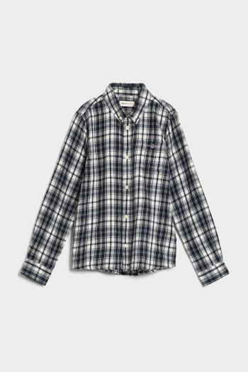 KOŠILE GANT REG. CHECK FLANELL SHIRT EVENING BLUE