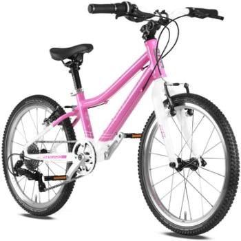 PROMETHEUS BICYCLES Dětské kolo PRO® 20 palců růžové bílé SHOCKING PINK