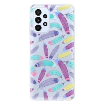 Odolné silikonové pouzdro iSaprio - Feather Pattern 01 - Samsung Galaxy A23 / A23 5G