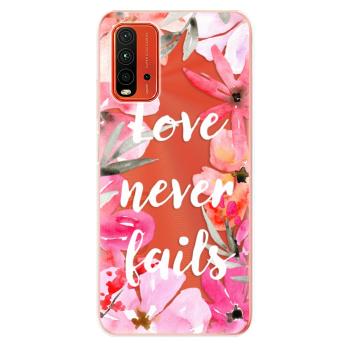 Odolné silikonové pouzdro iSaprio - Love Never Fails - Xiaomi Redmi 9T