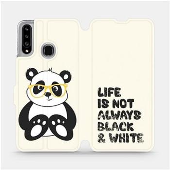 Flipové pouzdro na mobil Samsung Galaxy A20S - M041S Panda - life is not always black and white (5903516397549)