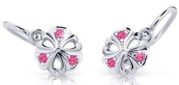 Cutie Jewellery Dětské náušnice z bílého zlata C2230-10-X-2 fuchsiová
