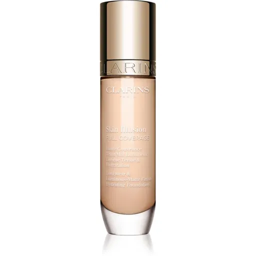Clarins Skin Illusion Hydrating Foundation vysoce krycí make-up odstín 100C 30 ml