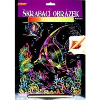 Škrabací obrázek-duhový