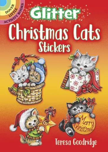 Glitter Christmas Cats Stickers - Teresa Goodridge