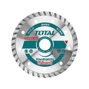 TOTAL-TOOLS Kotouč diamantový řezný, Turbo, suché i mokré řezání, 125cm (TAC2131253)