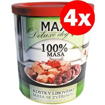 MAX deluxe kostky libové svaloviny se zvěřinou 800 g 4 ks (8594025081738)