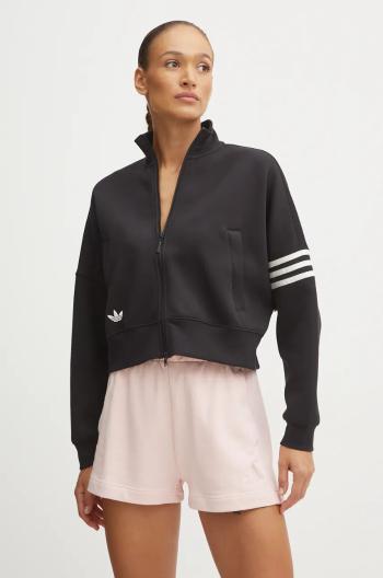 Mikina adidas Originals Neuclassics CL Tracktop dámská, černá barva, s aplikací, IW5601