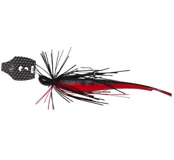 Savage gear gumová nástraha crazy swim jig sinking black n red - 10 cm 10 g