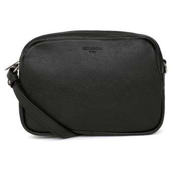 Dámská kožená crossbody kabelka Hexagona Cecilie - černá