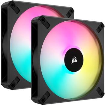 Corsair iCUE AF140 RGB ELITE Dual Pack Black + Lightning Node Core (CO-9050156-WW)