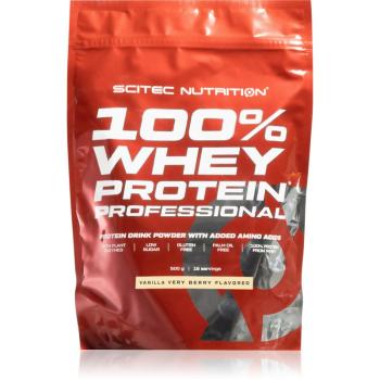 Scitec Nutrition 100% Whey Protein Professional syrovátkový protein s trávícími enzymy příchuť Vanilla/ Forest Fruit 500 g