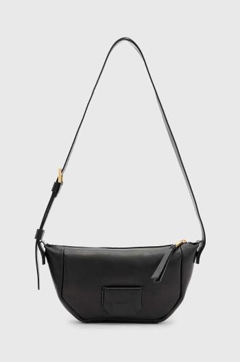 Kožená kabelka AllSaints MADEA CROSSBODY černá barva, W349XB