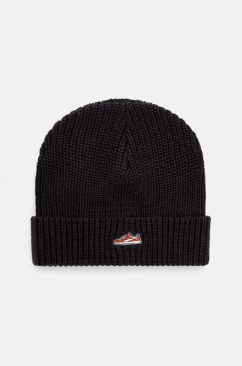 Bavlněná čepice Puma Classics Graphic Short Beanie černá barva, 025680