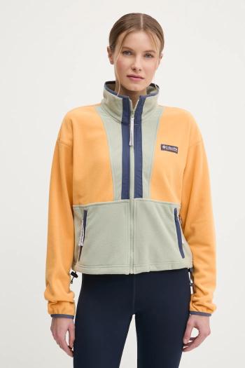 Fleecová mikina Columbia Backbowl II FZ Fleece zelená farba, vzorovaná, 2092163