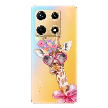 Odolné silikonové pouzdro iSaprio - Lady Giraffe - Infinix Note 30 PRO