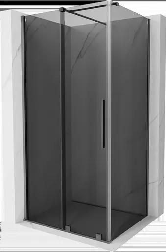 MEXEN/S Velar sprchový kout, posuvné dveře 120 x 85, grafit, grafit metal 871-120-085-41-95