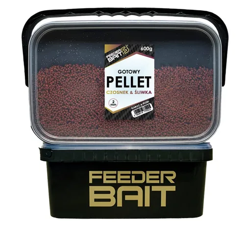 FeederBait Pellet Ready to fish 2mm 600g - Švestka / Česnek,FeederBait Pellet Ready to fish 2mm 600g - Švestka / Česnek