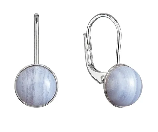 Evolution Group - Pavona Stříbrné visací náušnice s pravým achátem 11481.3