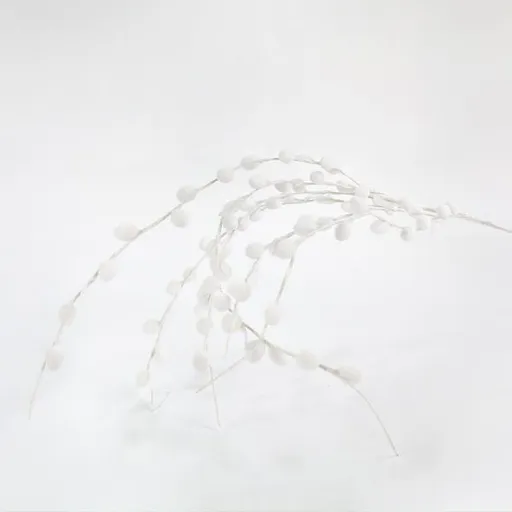 Eurolamp Vánoční dekorace bílá větvička, 120 cm, 1 ks