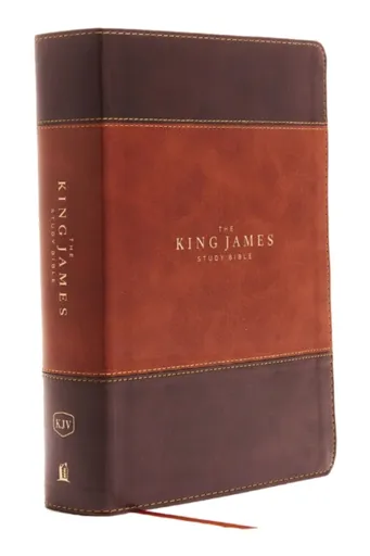 KJV, The King James Study Bible, Leathersoft, Brown, Red Letter, Full-Color Edition - Thomas Nelson