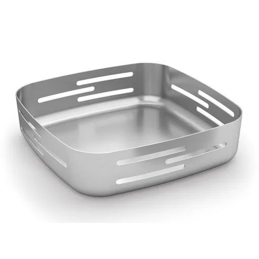 Košík na pečivo PANORE 22 cm, stříbrná, nerezová ocel, Zack