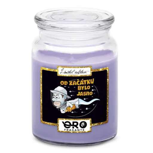 Svíčka Včelařská spermie (Vůně svíčky: Levandule)
