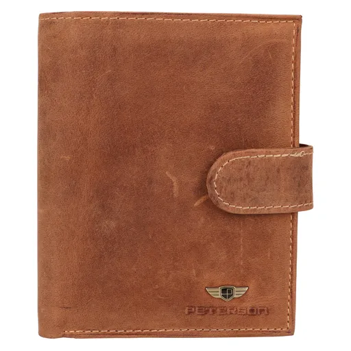 Pánská kožená peněženka Peterson David - koňak
