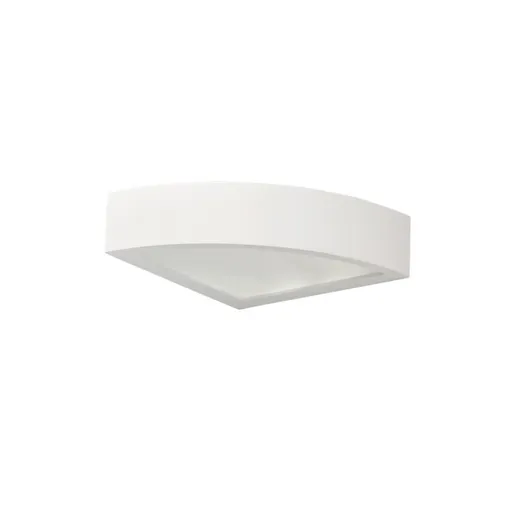 ACA Lighting sádrové nástěnné rohové svítidlo CORNER natural 215x215 mm 2xG9 G8577WC