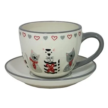 GOBA Hrnek keramický s talířkem Kočičky (2000614)