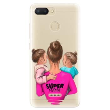 Odolné silikonové pouzdro iSaprio - Super Mama - Two Girls - Xiaomi Redmi 6