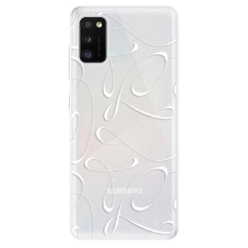 Odolné silikonové pouzdro iSaprio - Fancy - white - Samsung Galaxy A41