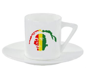 Espresso hrnek s podšálkem 100ml Bob Marley