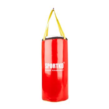 Dětský boxovací pytel SportKO MP9 24x50cm / 5kg  červená