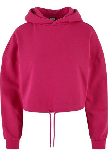 Urban Classics Ladies Cropped Oversized Hoodie hibiskuspink - 5XL