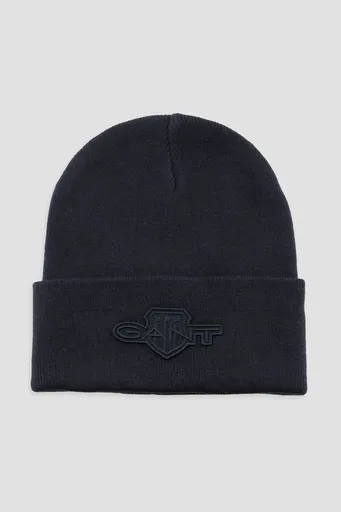 ČEPICE GANT TONAL SHIELD BADGE BEANIE EVENING BLUE