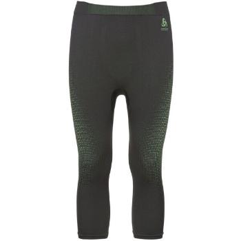 Odlo BL BOTTOM 3/4 PERFORMANCE WARM ECO Pánské funkční tříčtvrteční kalhoty, tmavě šedá, velikost