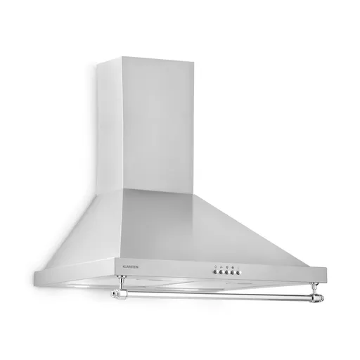 Klarstein Montblanc 60, digestoř, 60 cm, nástěnná, 610 m³/h, LED, lišta, stříbrno-šedá