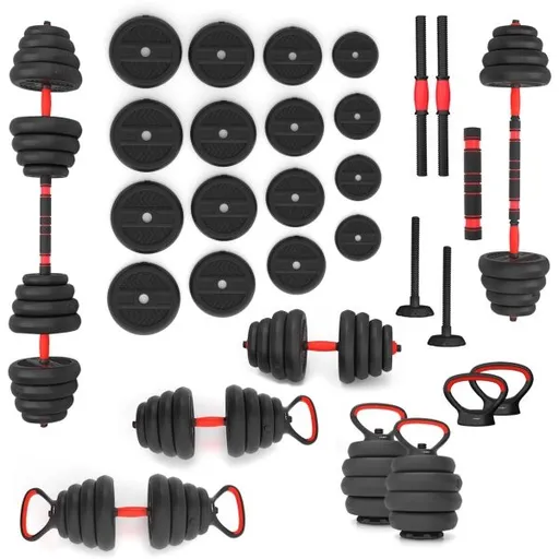 HMS SGN130 PRO Sada činek 6v1, černá, velikost 30 KG